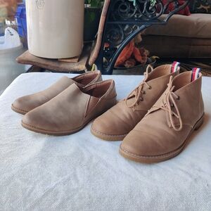 Eurosoft Sofft Tommy Hilfiger Women's 8 1/2 Shoe Lot of 2 Tan Brown Minimalist